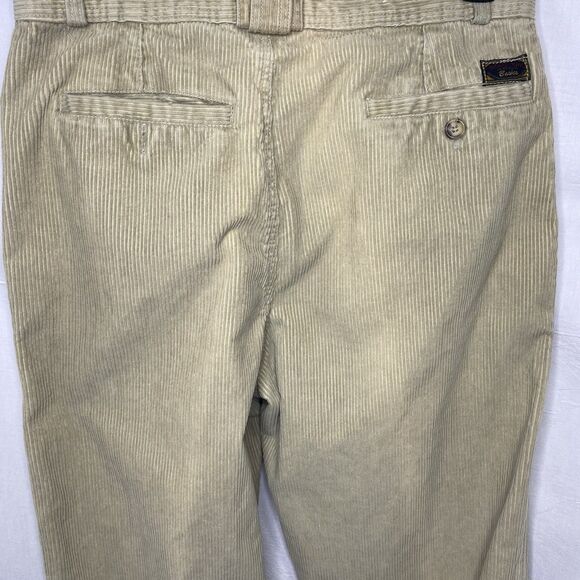 BUGLE BOY CO Pants Corduroy Pleated Cuffed Skater 90s Mens 32M Beige Tan 30x30 - Picture 8 of 11